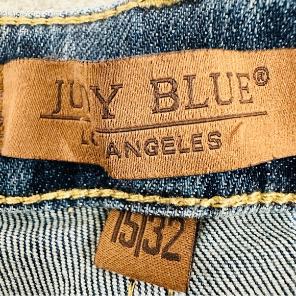 Judy Blue Straight Fit Jeans Women's 15/32 Mid Rise Raw Hem Stretch NWT - Picture 9 of 13